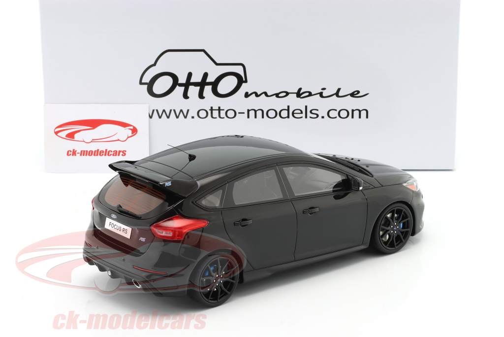 Ford Focus RS 年 2017 黑色的1:18 OttOmobile