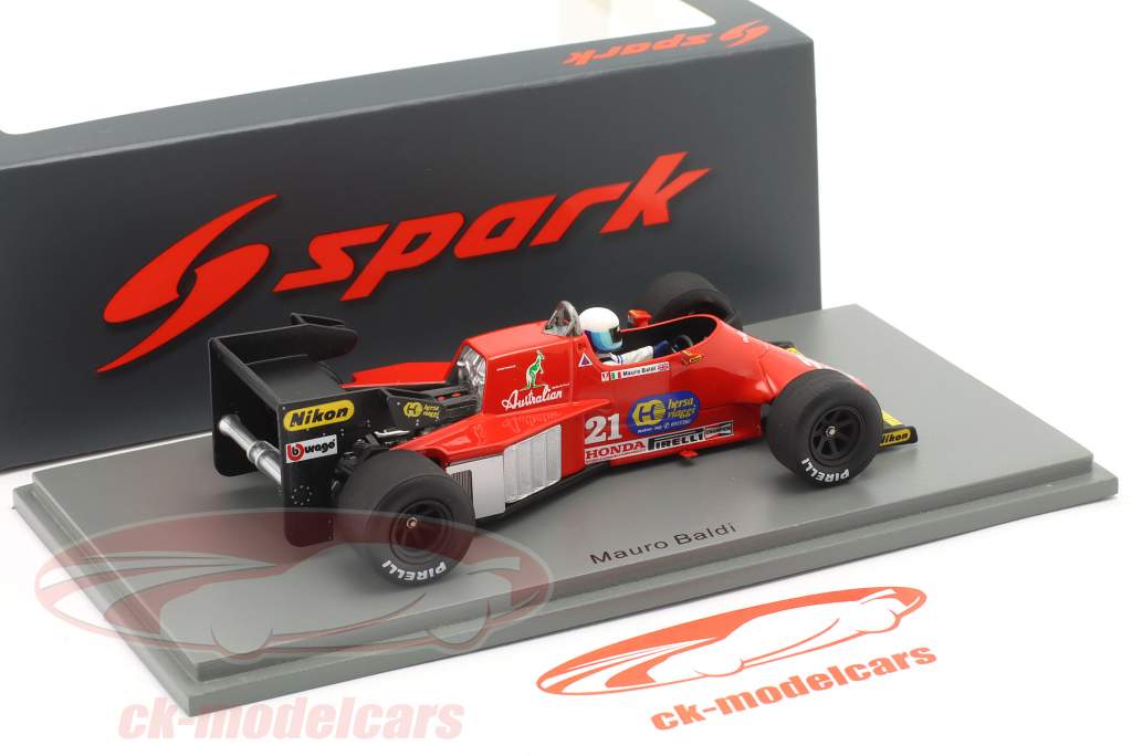 Mauro Baldi Spirit 101 #21 Brasilien GP Formel 1 1984 1:43 Spark