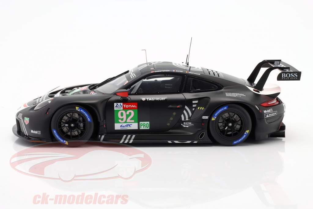 Porsche 911 RSR #92 24h LeMans 2020 Christensen, Estre, Vanthoor 1:18 Spark