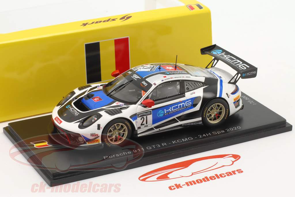 Porsche 911 GT3 R #21 24h Spa 2020 Burdon, Imperatori, Liberati 1:43 Spark