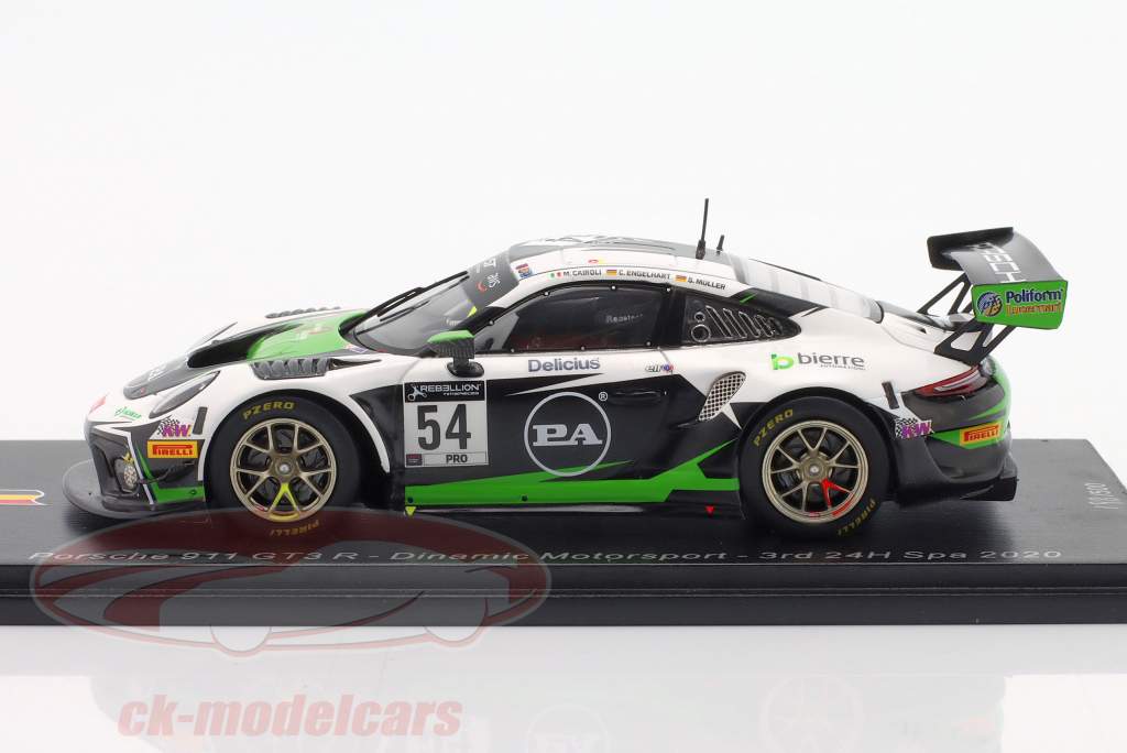 Porsche 911 GT3 R #54 3 24h Spa 2020 Cairoli, Engelhart, Müller 1:43 Spark