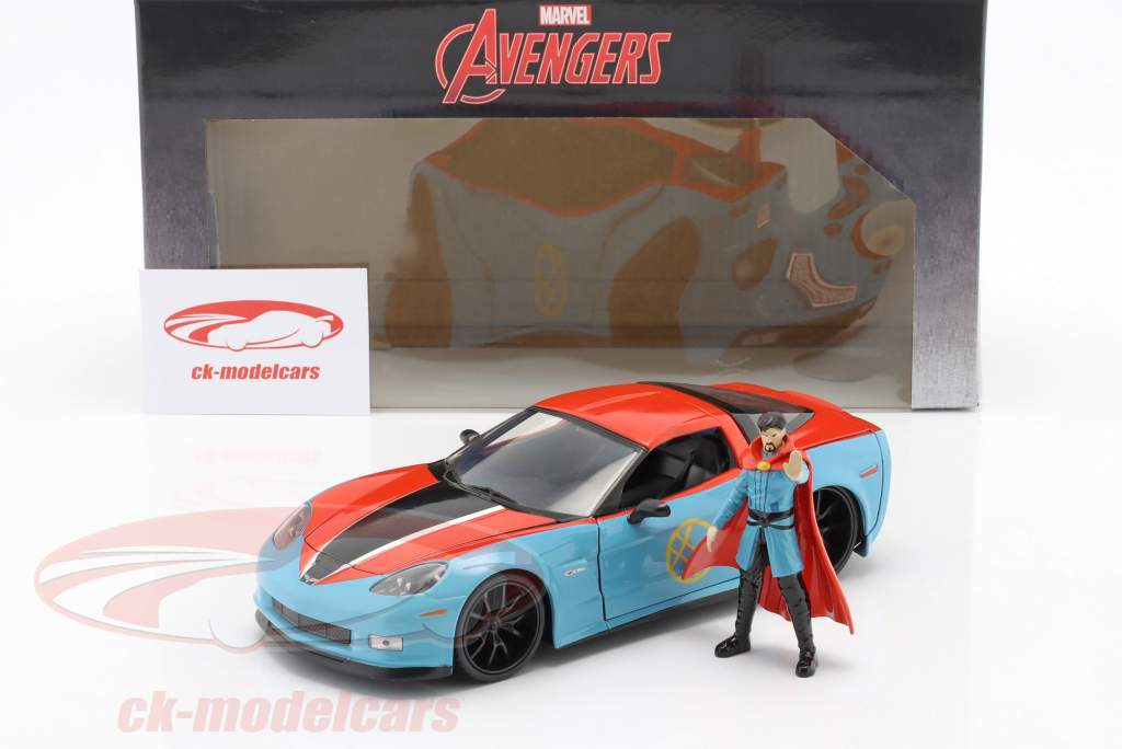 Chevrolet Corvette 2006 mit Figur Doctor Strange Marvel Avengers 1:24 Jada Toys