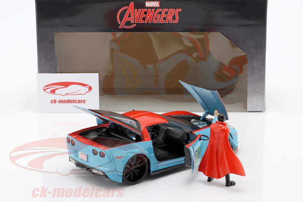 Chevrolet Corvette 2006 with figure Doctor Strange Marvel Avengers 1:24 Jada Toys