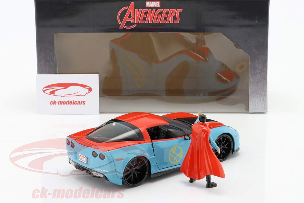 Chevrolet Corvette 2006 С фигура Doctor Strange Marvel Avengers 1:24 Jada Toys