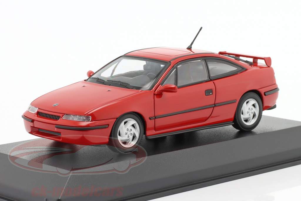 Opel Calibra turbo 4x4 Année de construction 1992 rouge 1:43 Minichamps