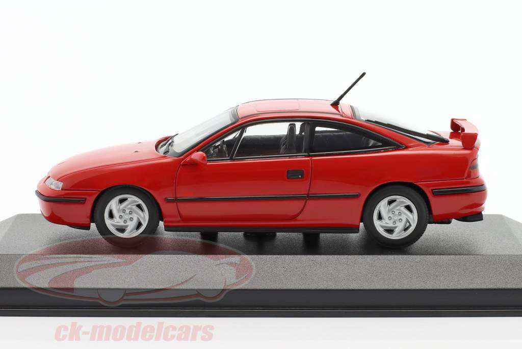 Opel Calibra turbo 4x4 Baujahr 1992 rot 1:43 Minichamps