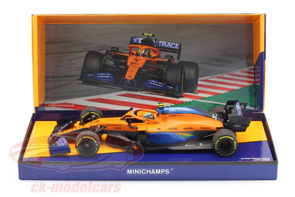 Lando Norris McLaren MCL35 #4 3ème L&#39;Autriche GP formule 1 2020 1:18 Minichamps