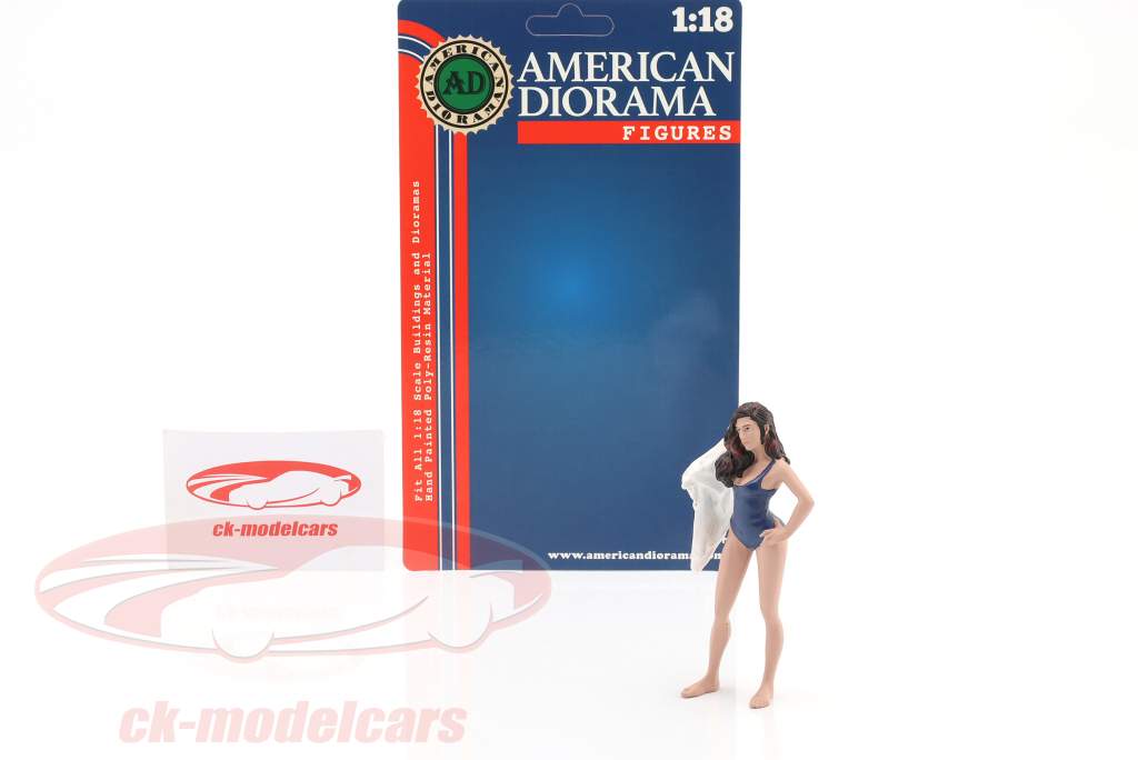 пляж Девушки Katy фигура 1:18 American Diorama