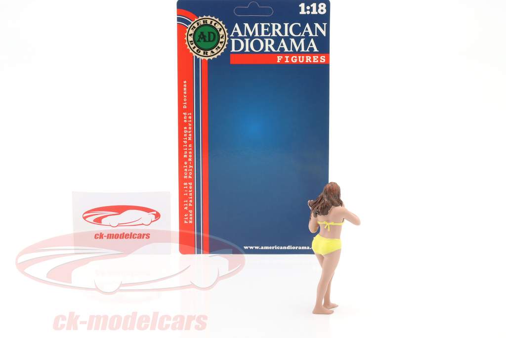 strand Piger Amy figur 1:18 American Diorama