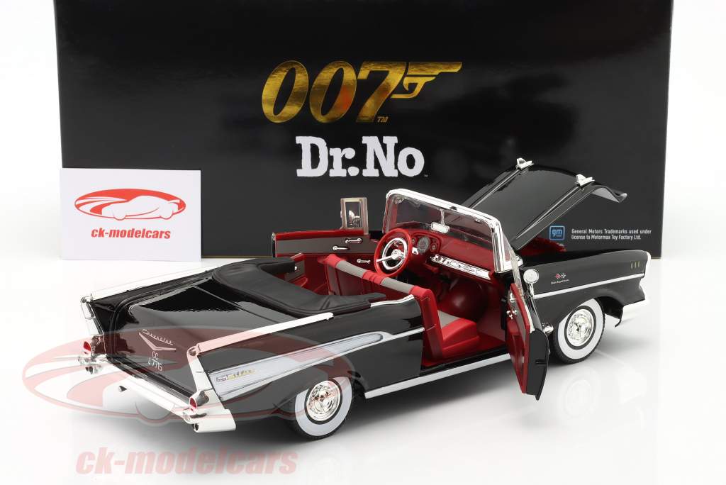 Chevrolet Bel Air 1957 Filme James Bond Dr. No (1962) Preto 1:18 MotorMax