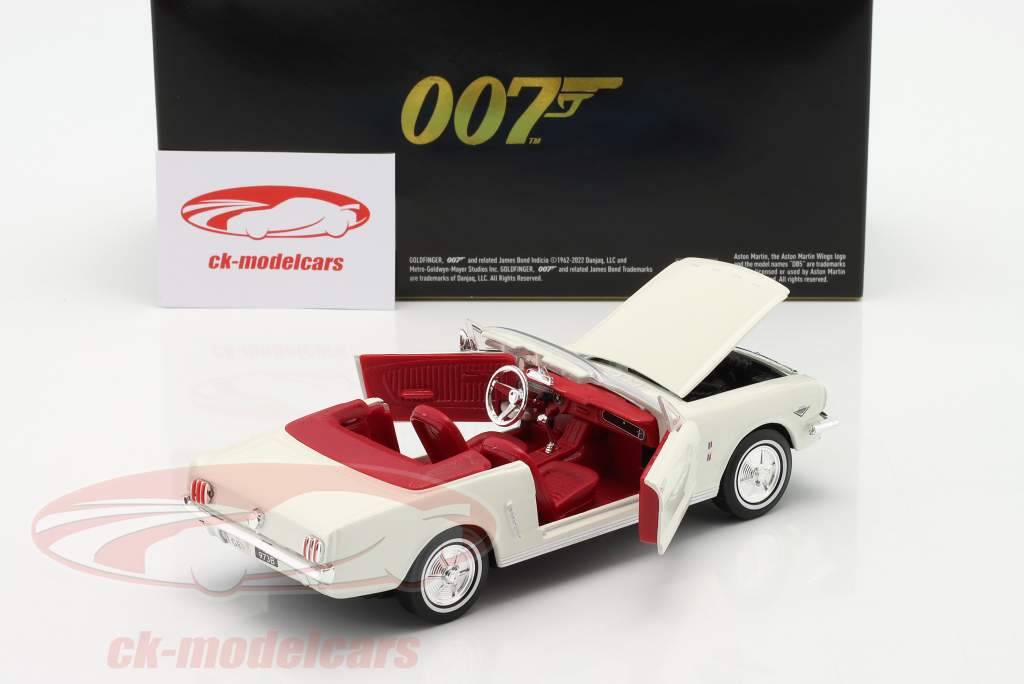 Ford Mustang 1/2 Convertible James Bond Goldfinger (1964) fløde 1:24 MotorMax