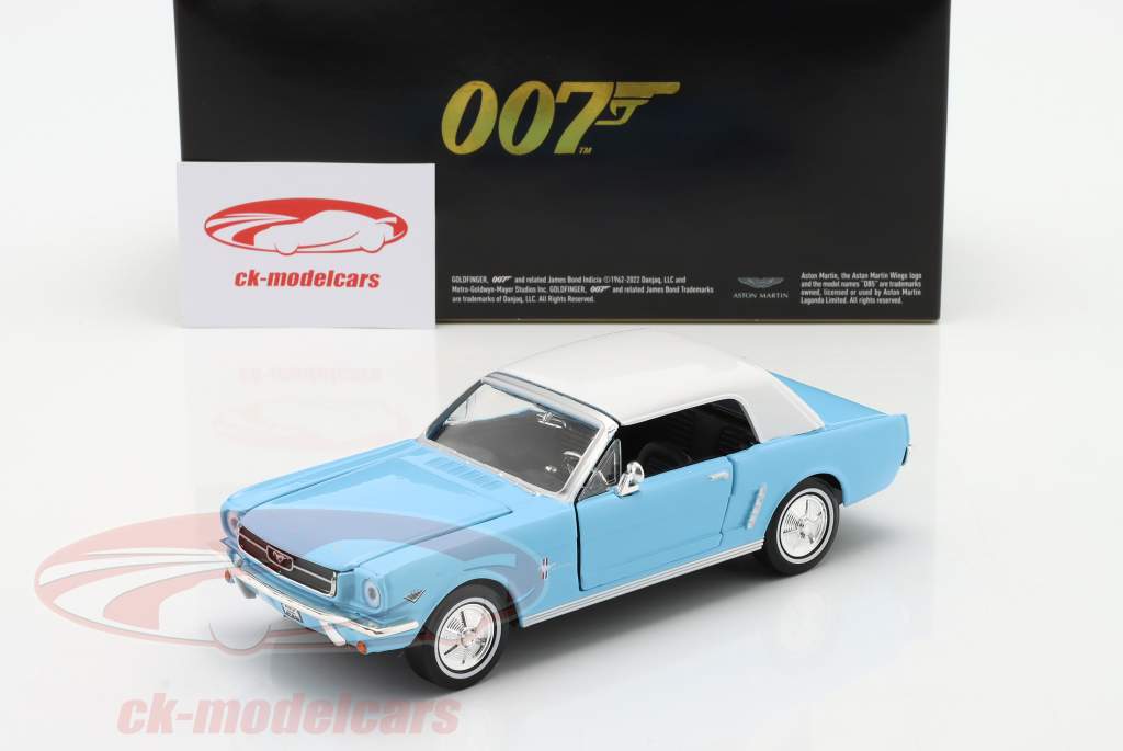 Ford Mustang 1/2 Hardtop 1964 Film James Bond Thunderball (1965) 1:24 MotorMax