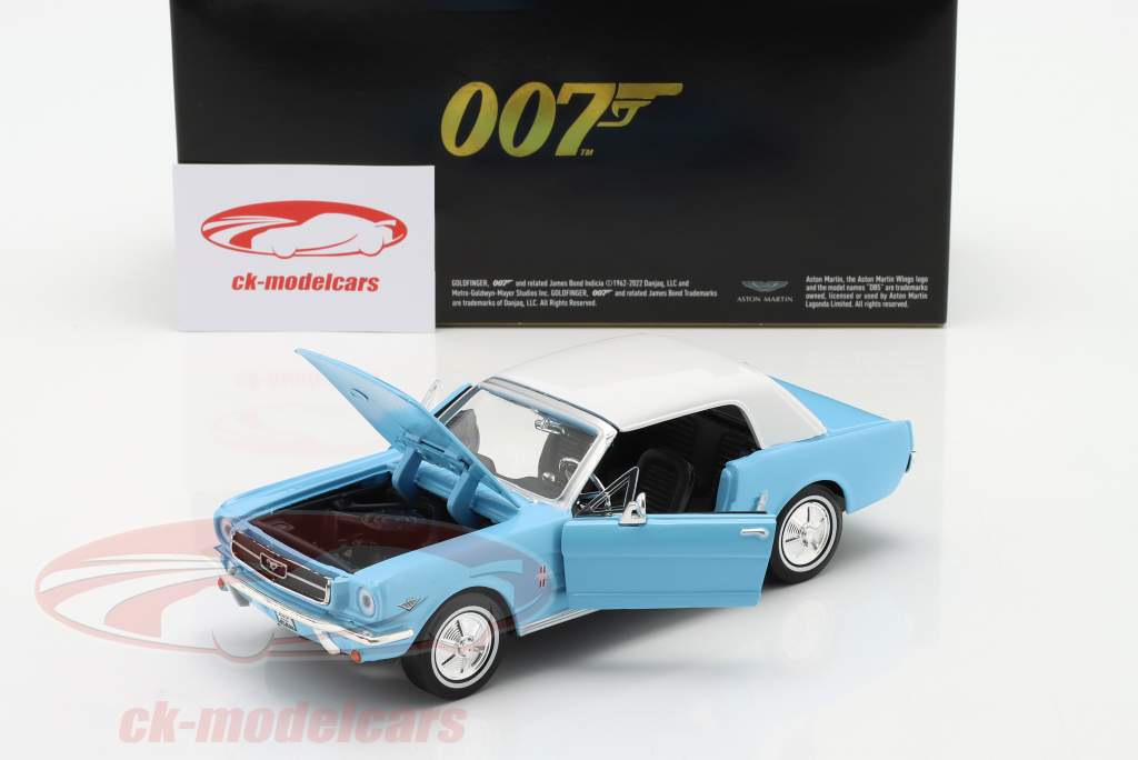 Ford Mustang 1/2 Hardtop 1964 Filme James Bond Thunderball (1965) 1:24 MotorMax