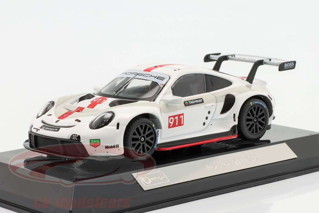 Porsche 911 RSR GT #911 blanc / rouge 1:43 Bburago