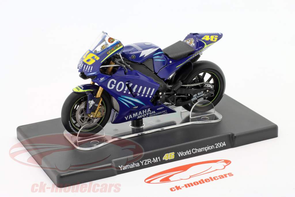 Yamaha YZR-M1 #46 Rossi World Championship 2004 Motorcycle Racing Model 1/18 
