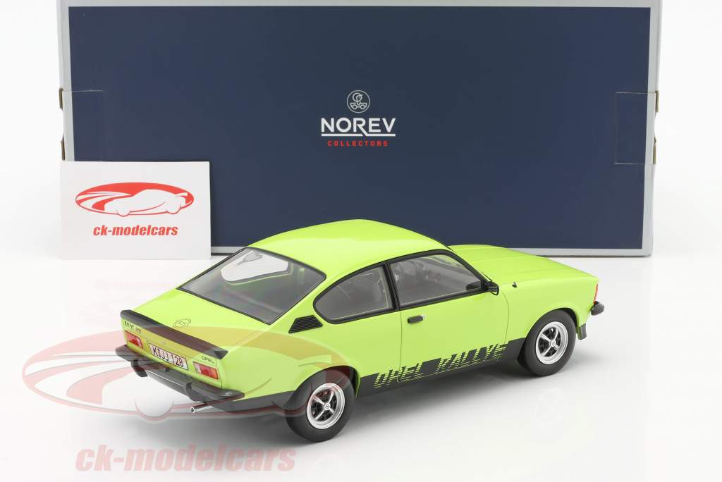 Opel Kadett Rallye 2.0 E Construction year 1977 green 1:18 Norev