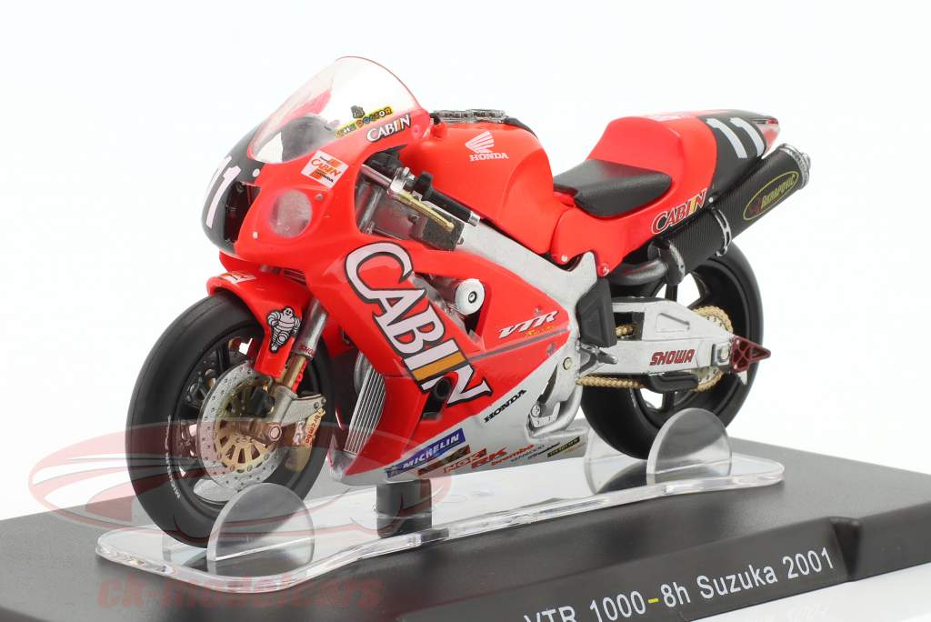 V. Rossi Honda VTR 1000 #11 gagnant 8h Suzuka MotoGP Champion du monde 2001 1:18 Altaya