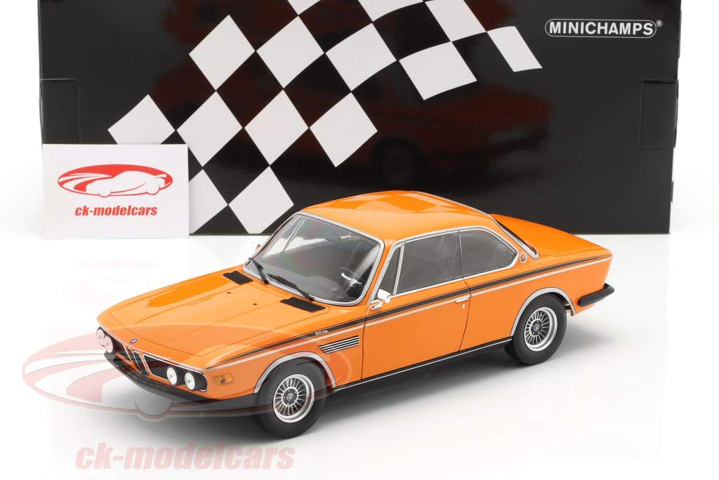 BMW 3.0 CSL Anno di costruzione 1971 arancia 1:18 Minichamps