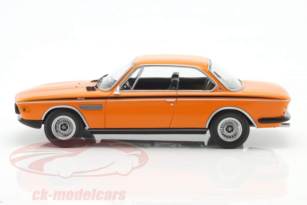 BMW 3.0 CSL bouwjaar 1971 oranje 1:18 Minichamps
