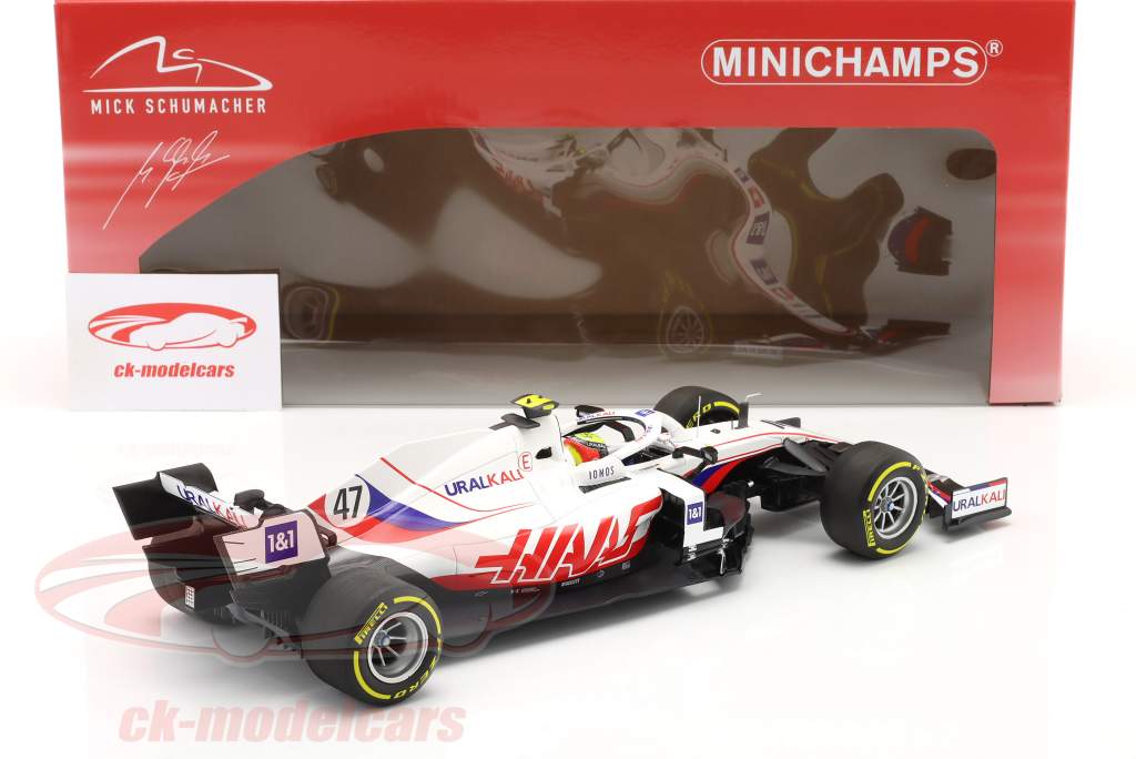 Mick Schumacher Haas VF-21 #47 Bahreïn GP formule 1 2021 1:18 Minichamps