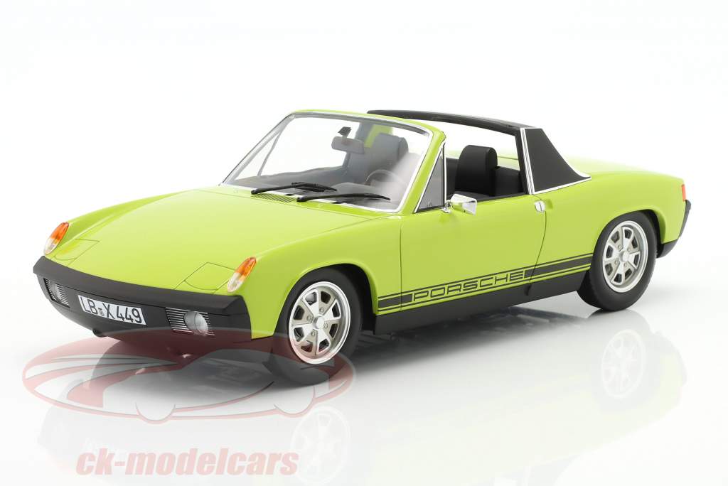 VW-Porsche 914 2.0 Année de construction 1973 vert clair 1:18 Norev