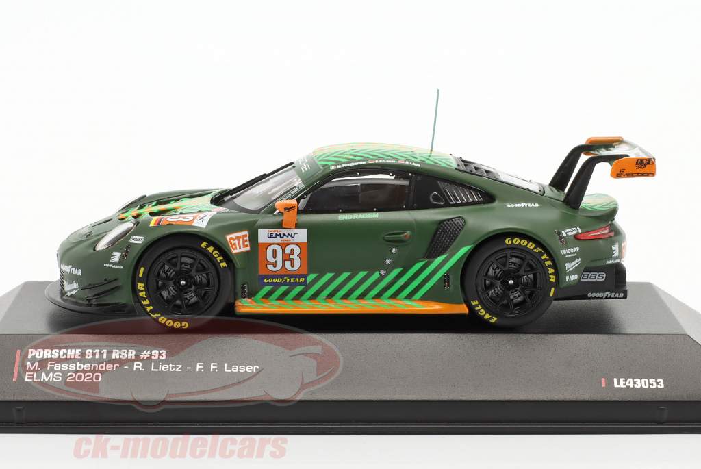 Porsche 911 RSR #93 ELMS 2020 Fassbender, Laser, Lietz 1:43 Ixo
