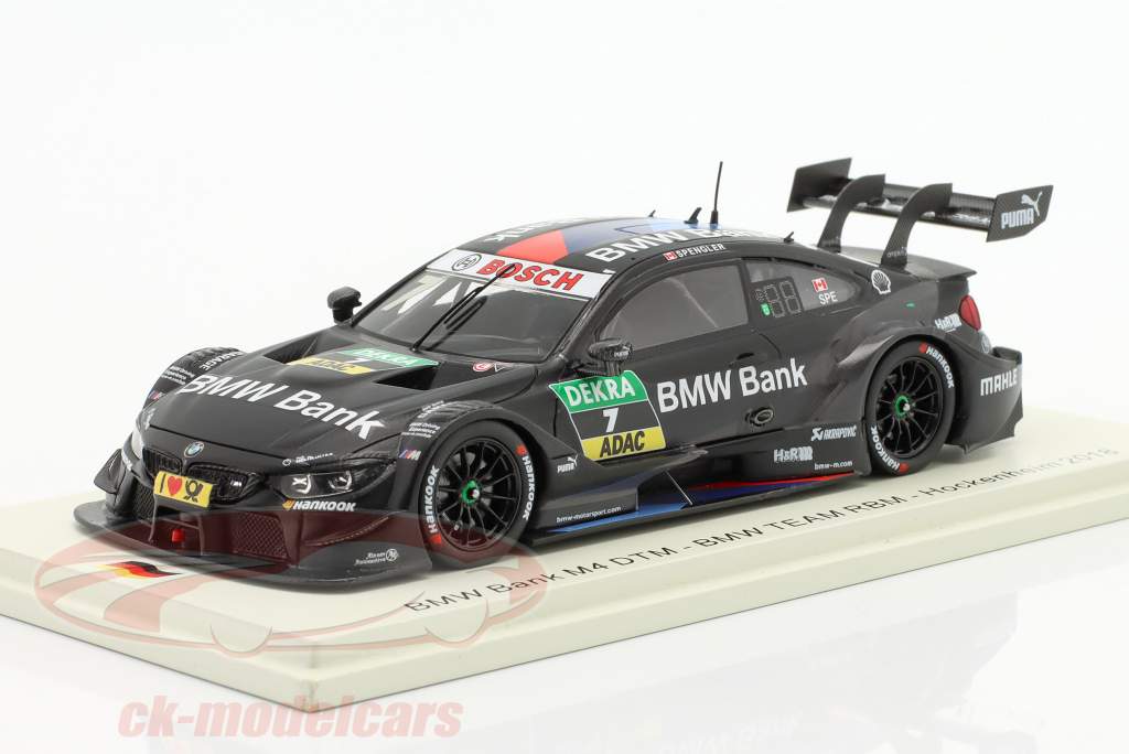 BMW M4 DTM #7 B. Spengler Team RBM DTM Hockenheim 2018 1:43 Spark