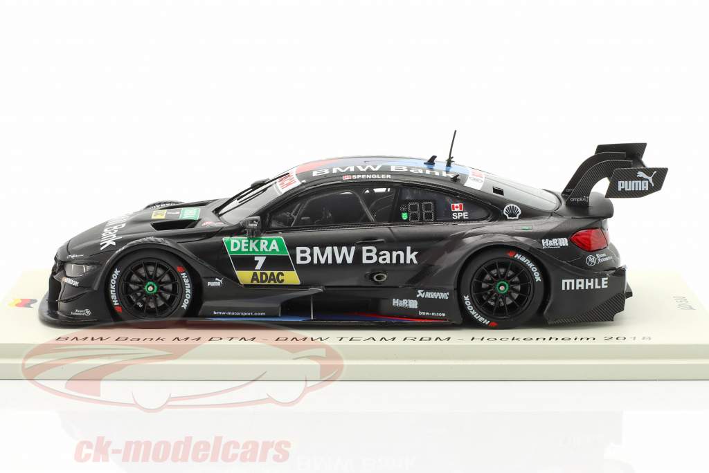 BMW M4 DTM #7 B. Spengler Team RBM DTM Hockenheim 2018 1:43 Spark