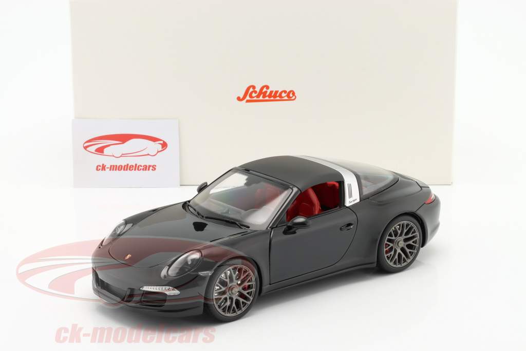 Porsche 911 (991) Carrera 4 GTS Targa Année de construction 2014 le noir 1:18 Schuco