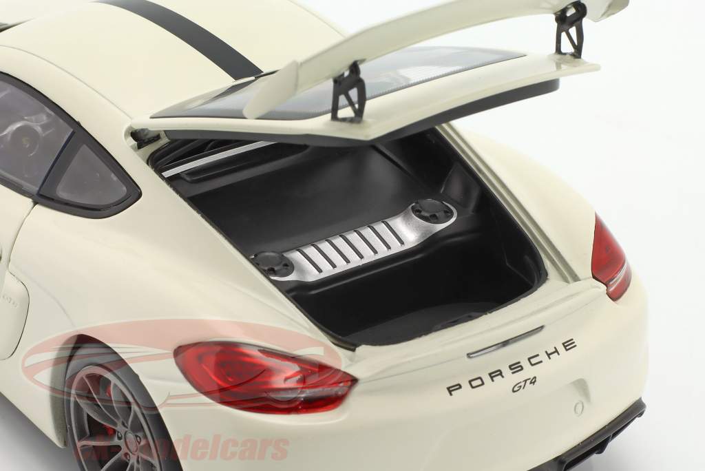 Porsche Cayman GT4 Baujahr 2015 weiß 1:18 Schuco 