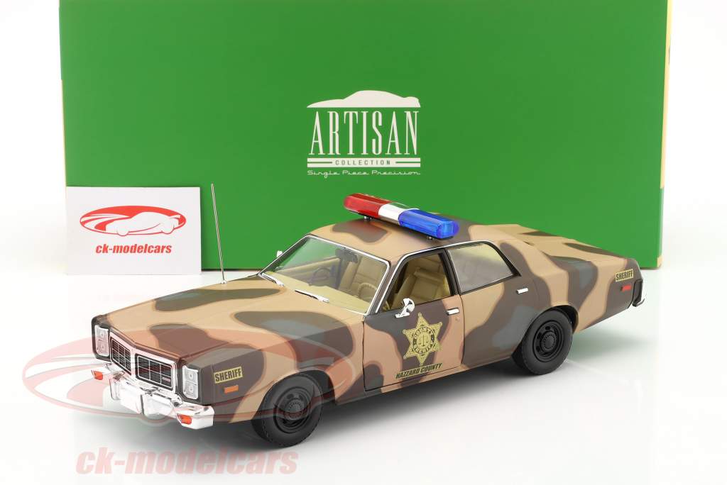 Dodge Monaco Hazzard County Sheriff Byggeår 1978 camouflage 1:18 Greenlight