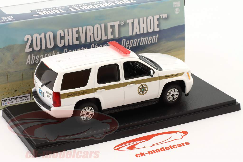Chevrolet Tahoe Absaroka County Sheriff's Department 2010 Blanc 1:43 Greenlight