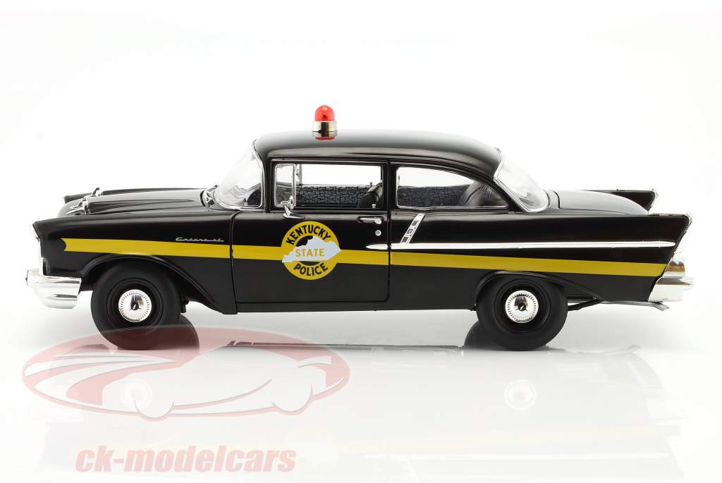 Chevrolet 1957 Sedan Kentucky State Police 1957 black / yellow 1:18 Highway61