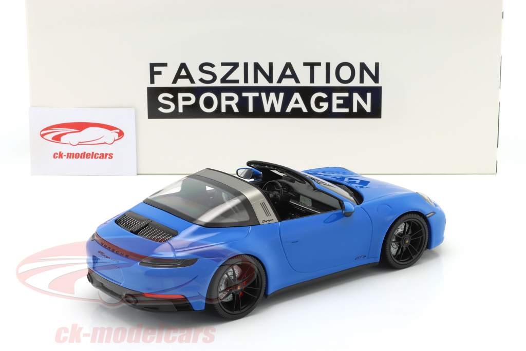 Porsche 911 (992) Targa 4 GTS Anno di costruzione 2021 shark blu 1:18 Minichamps
