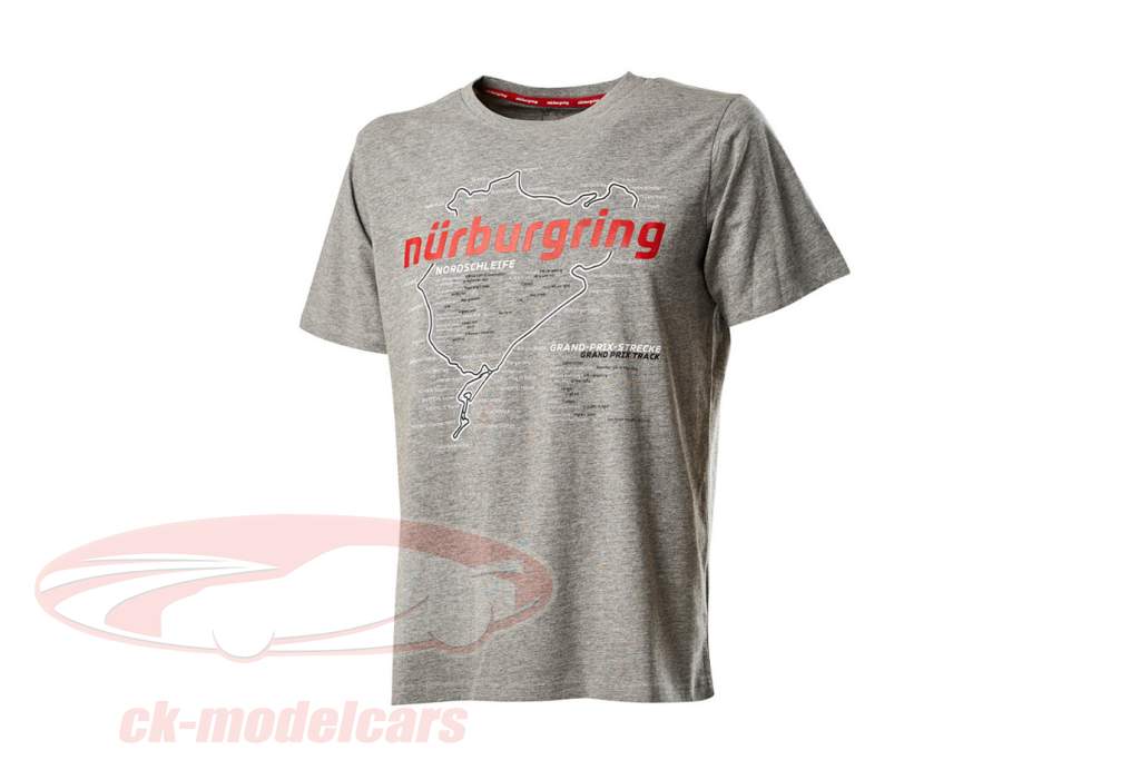 Nürburgring t-shirt Racetrack gråmeleret