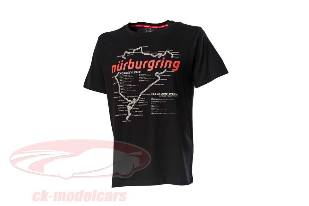 Nürburgring t-shirt Racetrack sort