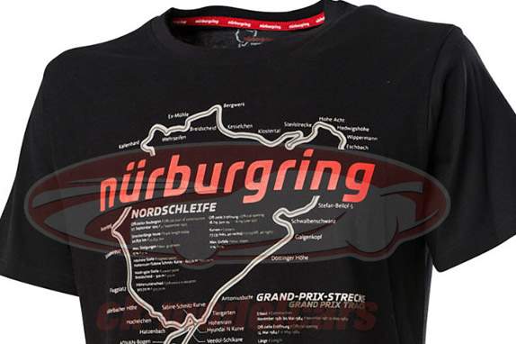 Nürburgring T-shirt Racetrack noir