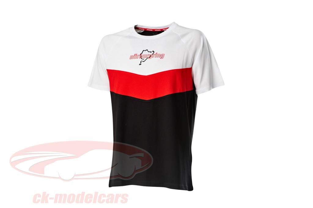 Nürburgring t shirt Curbs red / white / black
