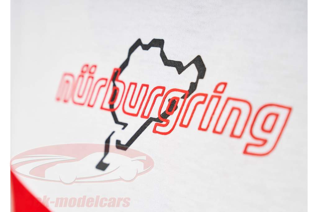 Nürburgring t-shirt Curbs rød / hvid / sort