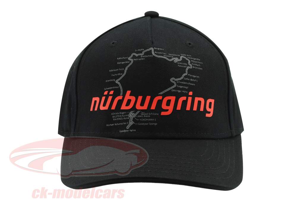 Nürburgring cap Racetrack black