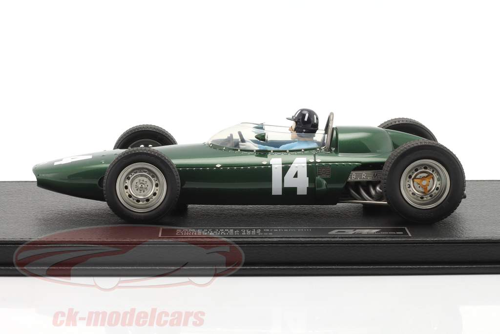 G. Hill BRM P57 #14 vinder italiensk GP formel 1 Verdensmester 1962 1:18 GP Replicas