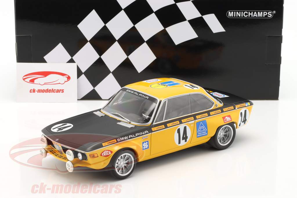 BMW 2800 CS #14 gagnant 24h Spa 1970 Huber, Kelleners 1:18 Minichamps