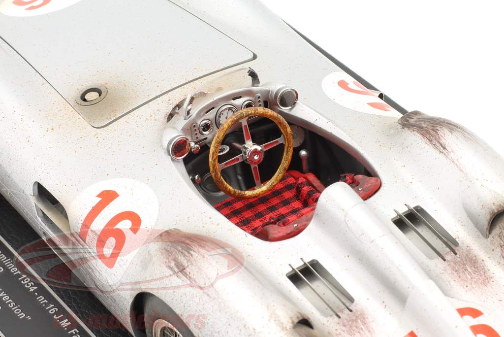 J. M. Fangio Mercedes-Benz W196 #16 vincitore Italiano GP formula 1 Campione del mondo 1954 1:18 GP Replicas