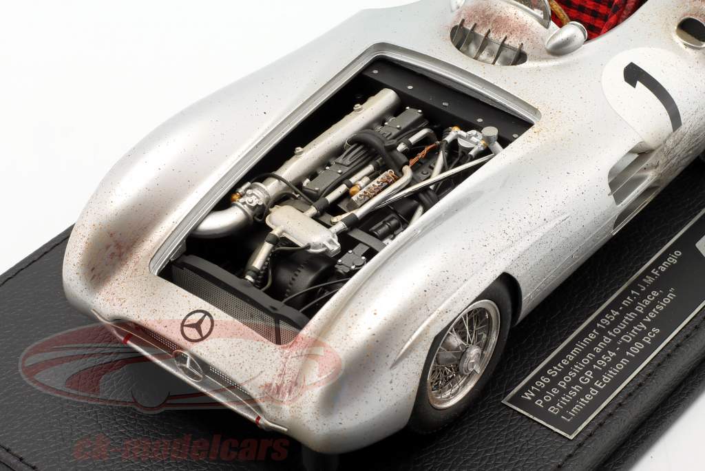 J. M. Fangio Mercedes-Benz W196 #1 Britanique GP formule 1 Champion du monde 1954 1:18 GP Replicas