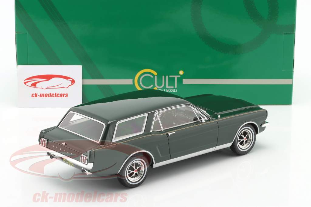 Ford Mustang Intermeccanica Wagon Año de construcción 1965 verde oscuro 1:18 Cult Scale