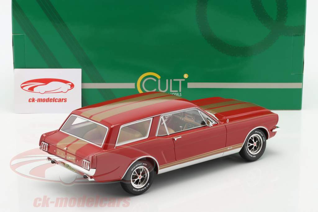 Ford Mustang Intermeccanica Wagon Año de construcción 1965 rojo / oro 1:18 Cult Scale