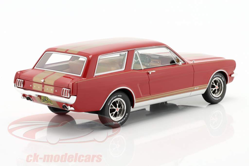 Ford Mustang Intermeccanica Wagon Año de construcción 1965 rojo / oro 1:18 Cult Scale