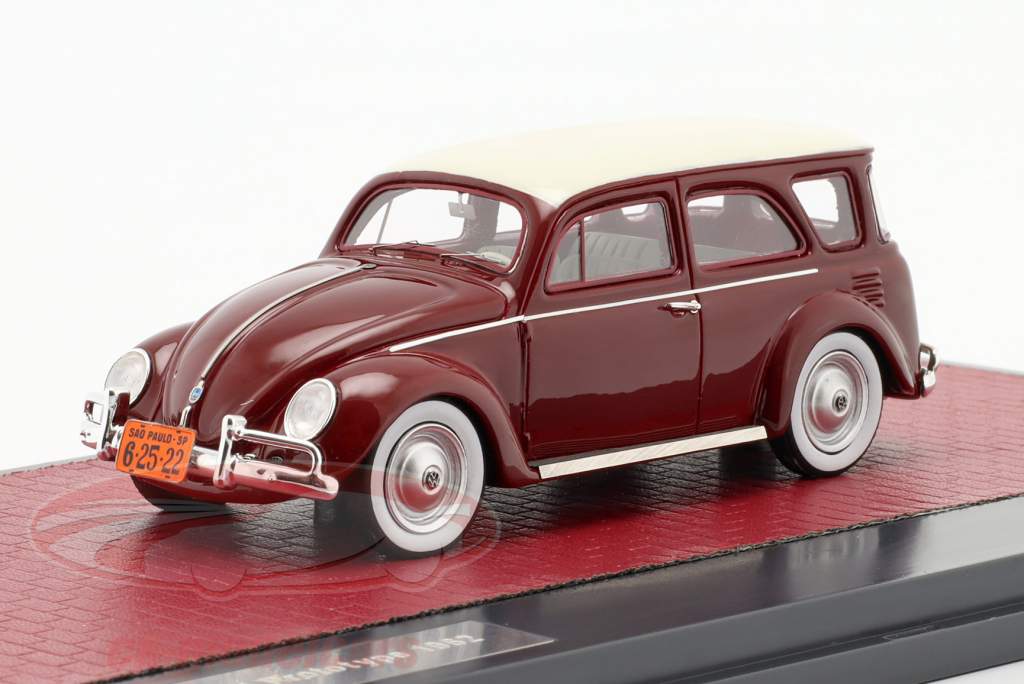 Volkswagen VW Fusca SW prototype 1962 brun rougeâtre / Blanc 1:43 Matrix