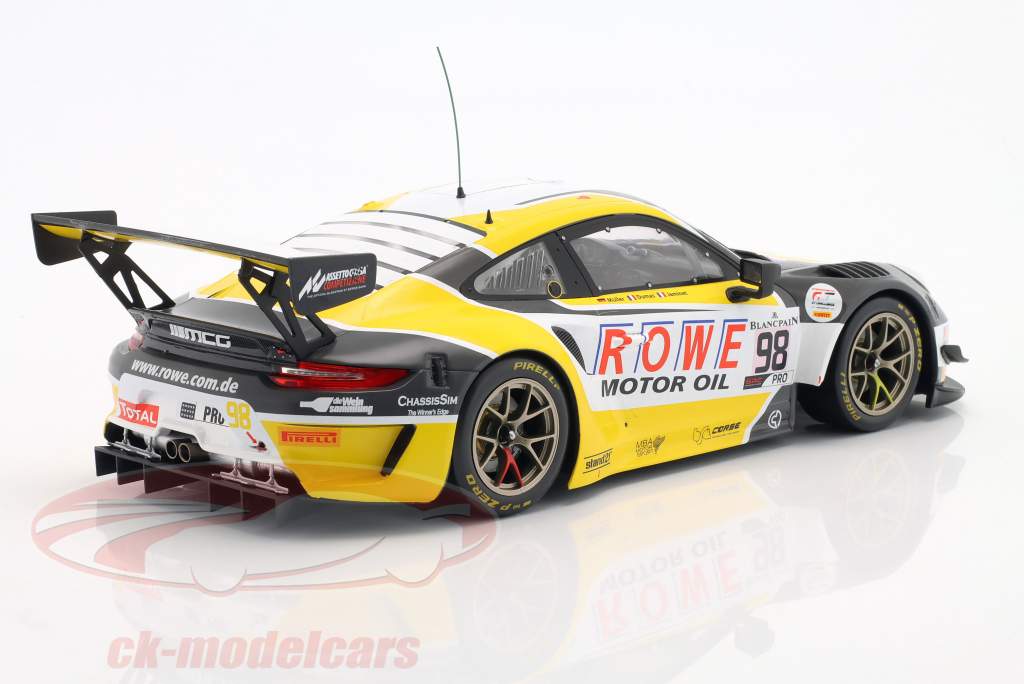 Porsche 911 GT3 R #98 5ème 24h Spa 2019 ROWE Racing 1:18 Ixo