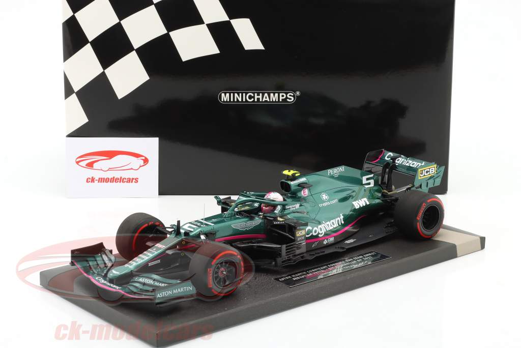 S. Vettel Aston Martin AMR21 #5 2 Aserbajdsjan GP formel 1 2021 1:18 Minichamps